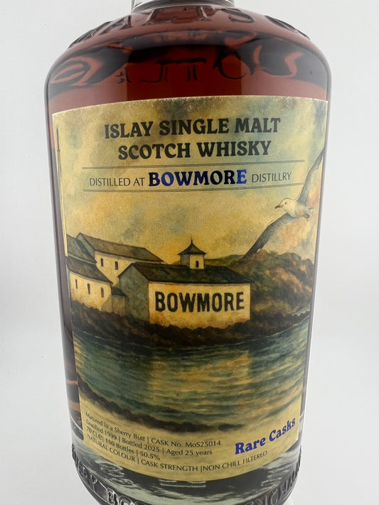 MOS RARE CASK ボウモア 1999-2025 25年 50.5％ Malts of Scotland × 酒醴 × 酒苑 Joint Cask Selection
